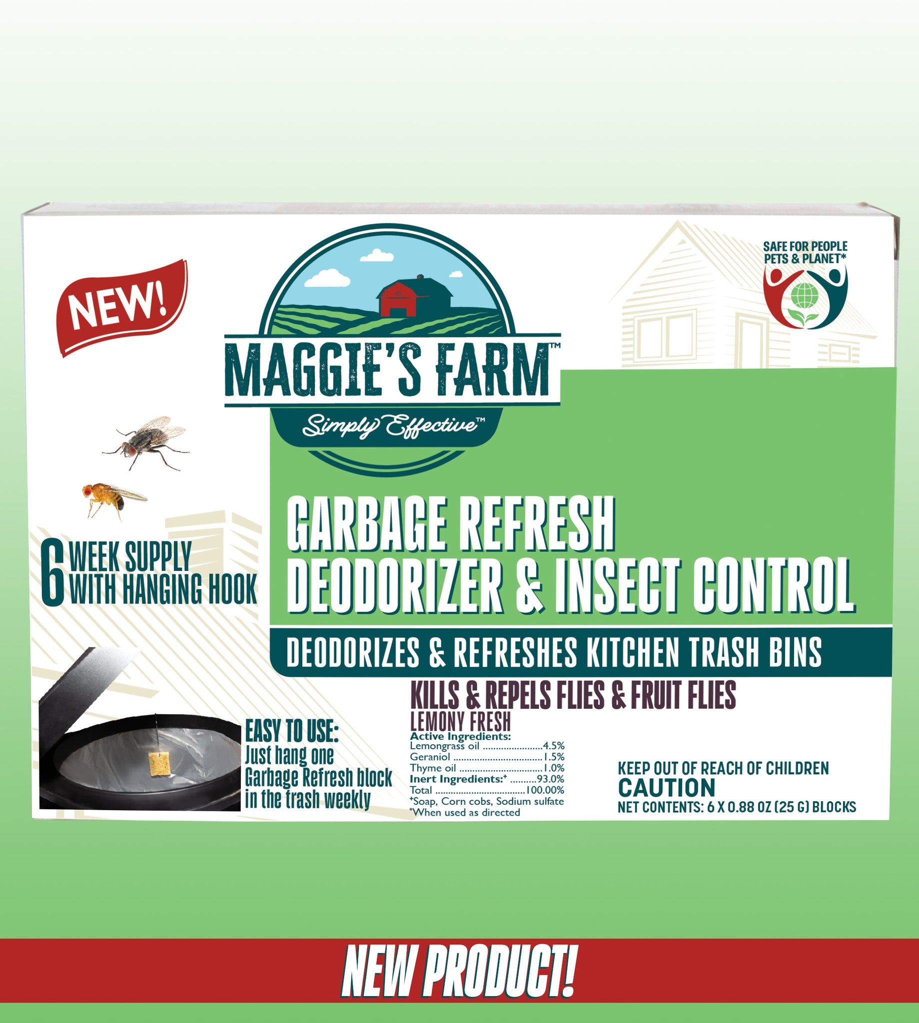 Garbage Refresh Deodorizer & Insect Control – Maggie's Farm Ltd